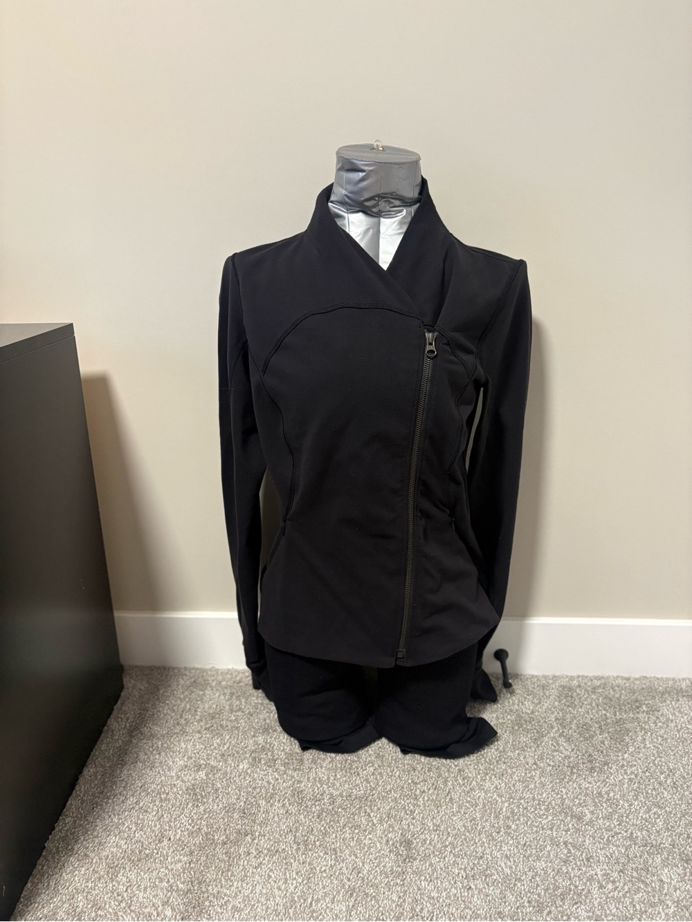 Black Lululemon Asymmetric Zip Jacket - Women